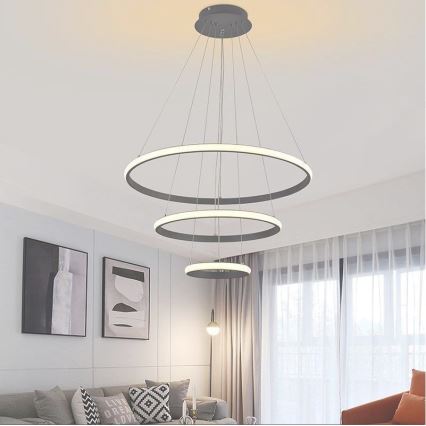 Lampadario LED Dimmerabile su filo LED/90W/230V 3000-6500K + telecomando