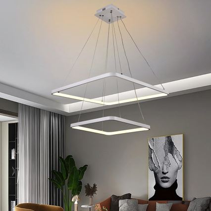 Lampadario LED Dimmerabile su filo LED/90W/230V 3000-6500K + telecomando