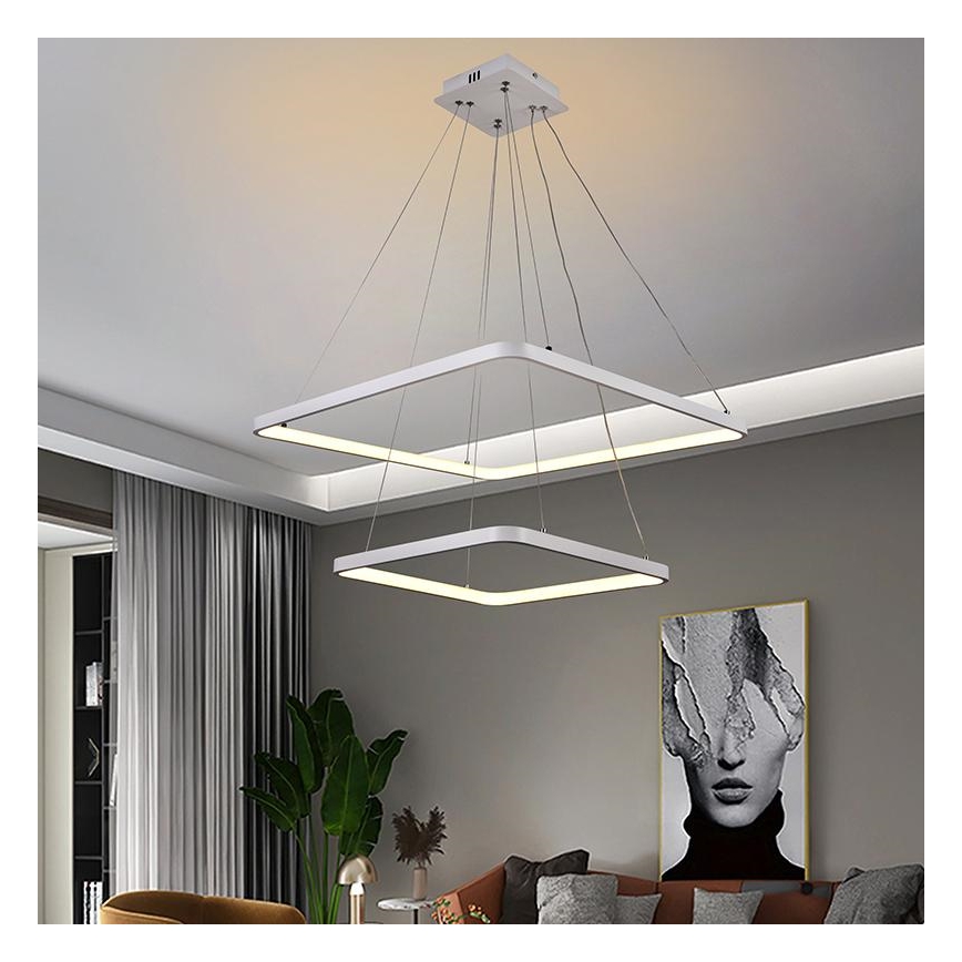 Lampadario LED Dimmerabile su filo LED/90W/230V 3000-6500K + telecomando