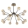 Lampadario LED GELA 16xLED/5W/230V 3000K nero/oro