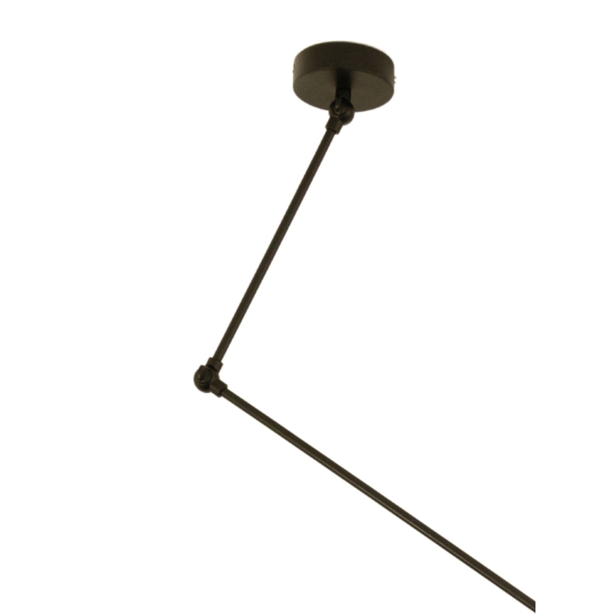 Lampadario LED regolabile a stelo GORTA 1xE27/60W/230V bianco/oro