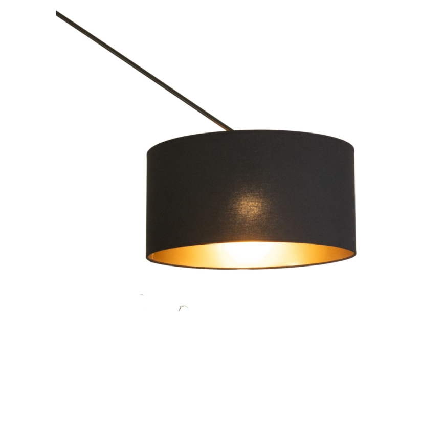 Lampadario LED regolabile con asta GORTA 1xE27/60W/230V nero/oro