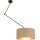Lampadario LED regolabile su asta GORTA 1xE27/60W/230V beige/oro