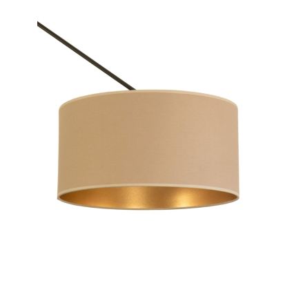 Lampadario LED regolabile su asta GORTA 1xE27/60W/230V beige/oro