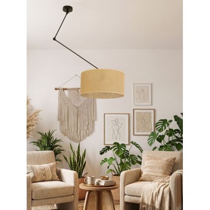 Lampadario LED regolabile su asta GORTA 1xE27/60W/230V iuta