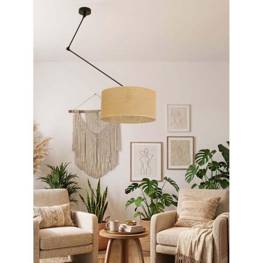 Lampadario LED regolabile su asta GORTA 1xE27/60W/230V iuta