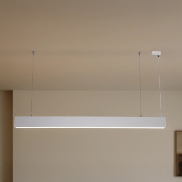 Lampadario LED sospeso a cavo, 55W, 230V, 3000/4000/6500K, 120 cm, bianco