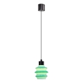 Lampadario LED sospeso a cavo CACTUS LED/3W/230V 3000K nero/verde