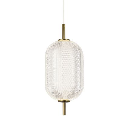 Lampadario LED sospeso a cavo PELLUCID LED/11W/230V oro/trasparente