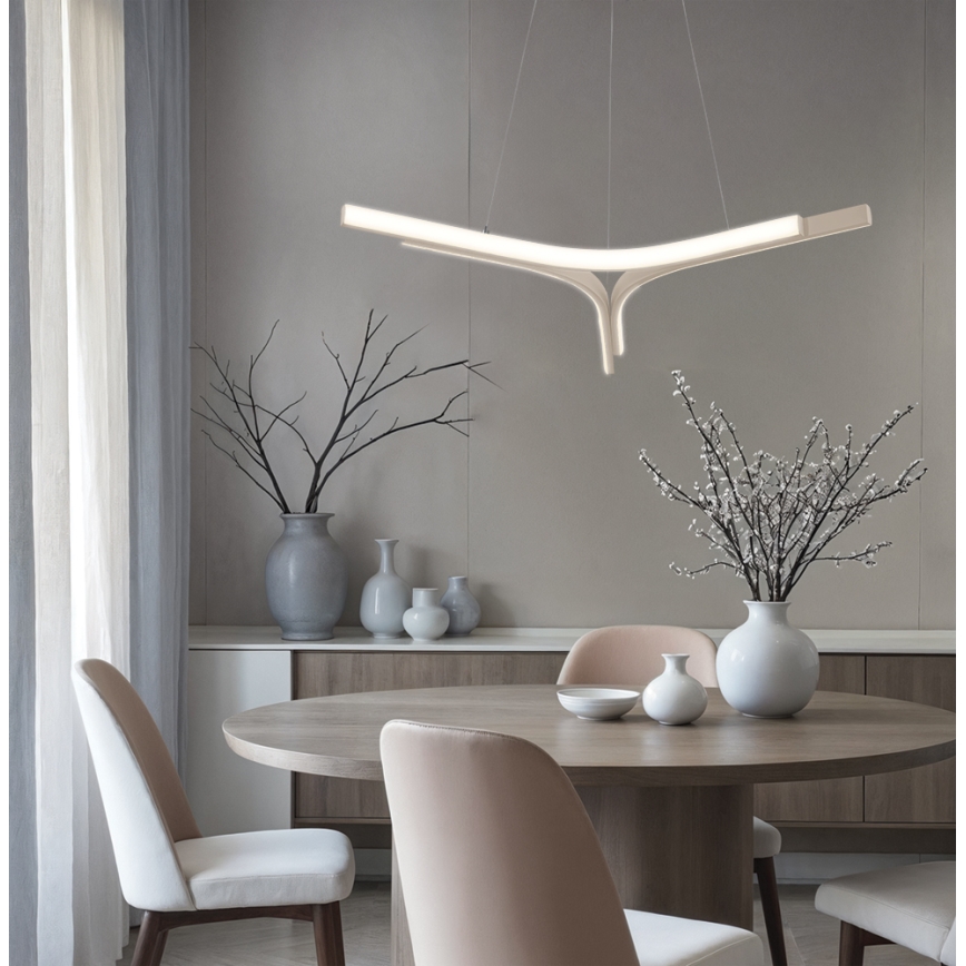 Lampadario LED sospeso con cavo ALTA LED/30W/230V, argento