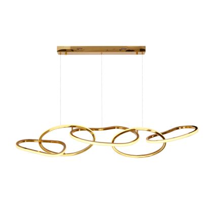 Lampadario LED sospeso con cavo ANNELI LED/45W/230V 125 cm, finitura dorata