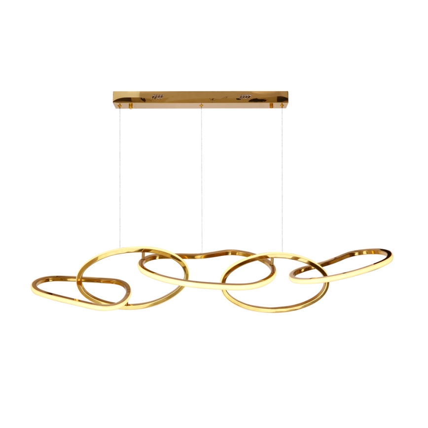 Lampadario LED sospeso con cavo ANNELI LED/45W/230V 125 cm, finitura dorata