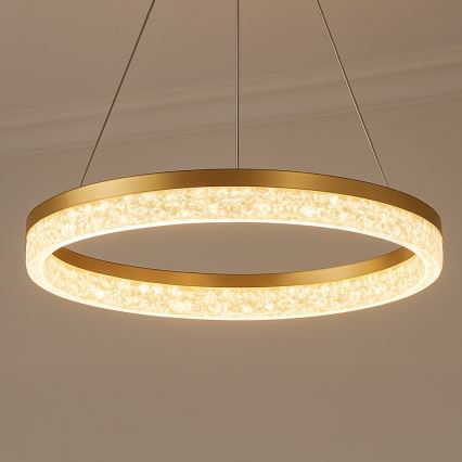 Lampadario LED sospeso con cavo GALA LED/25W/230V Ø 50 cm oro