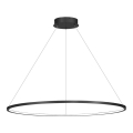 Lampadario LED sospeso con cavo SATURNO LED/57W/230V Ø 100 cm IP44 nero