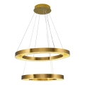 Lampadario LED sospeso JESI LED/140W/230V 3000K diametro 100 cm bronzo