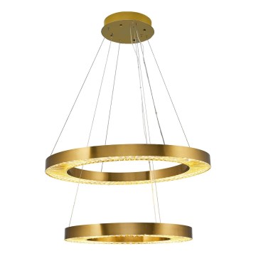 Lampadario LED sospeso JESI LED/140W/230V 3000K diametro 100 cm bronzo