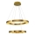Lampadario LED sospeso JESI LED/140W/230V 3000K diametro 100 cm bronzo