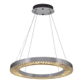 Lampadario LED sospeso JESI LED/85W/230V 3000K Ø 80 cm argento