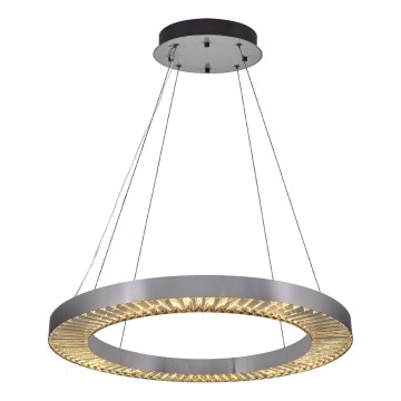 Lampadario LED sospeso JESI LED/85W/230V 3000K Ø 80 cm argento