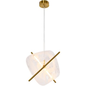 Lampadario LED sospeso RELAX LED/15W/230V oro/bianco