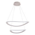 Lampadario LED sospeso su cavo CASHMERE LED/75W/230V Ø 59,5 bianco