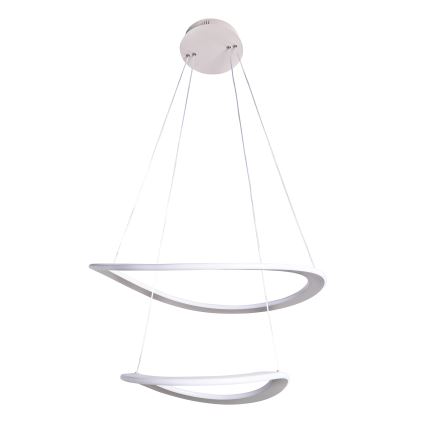 Lampadario LED sospeso su cavo CASHMERE LED/75W/230V Ø 59,5 bianco