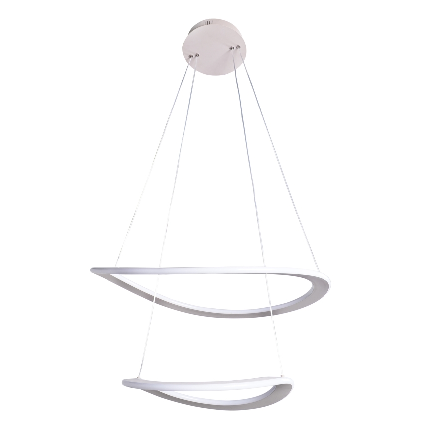 Lampadario LED sospeso su cavo CASHMERE LED/75W/230V Ø 59,5 bianco