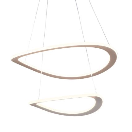 Lampadario LED sospeso su cavo CASHMERE LED/75W/230V Ø 59,5 bianco