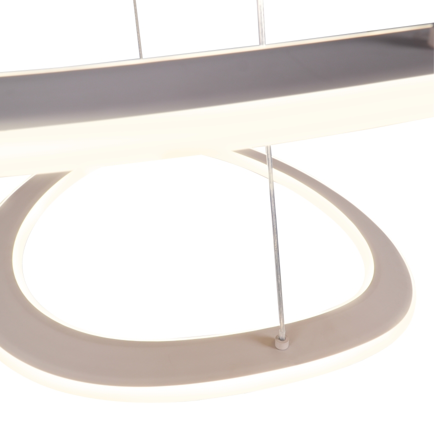 Lampadario LED sospeso su cavo CASHMERE LED/75W/230V Ø 59,5 bianco