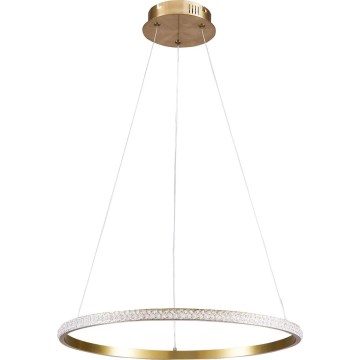 Lampadario LED sospeso su cavo DIANA LED/25W/230V 4000K Ø 50 cm dorato