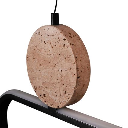 Lampadario LED sospeso su cavo FLORENTYNA LED/48W/230V 4000K nero/beige
