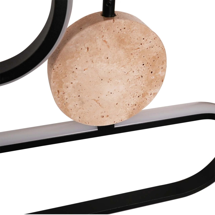 Lampadario LED sospeso su cavo FLORENTYNA LED/48W/230V 4000K nero/beige