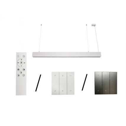 Lampadario LED sospeso su cavo LED/55W/230V 3000/4000/6500K 120 cm bianco