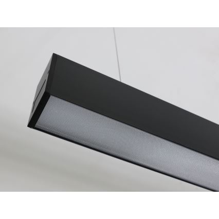 Lampadario LED sospeso su cavo LED/55W/230V 3000/4000/6500K 120 cm nero