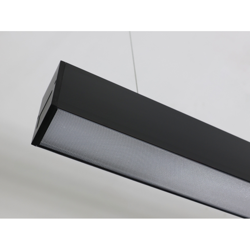 Lampadario LED sospeso su cavo LED/55W/230V 3000/4000/6500K 120 cm nero