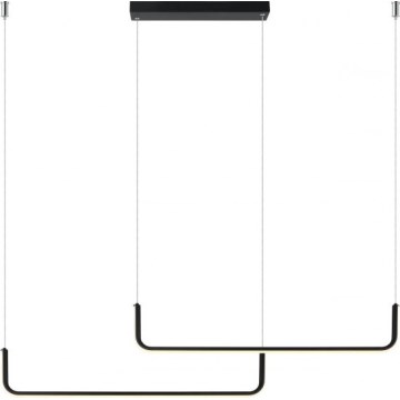 Lampadario LED sospeso su cavo MALAWI 2xLED/20W/230V 3000/4000/6000K nero