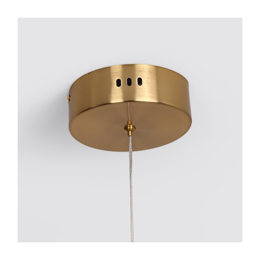 Lampadario LED sospeso su cavo MELECA LED/36W/230V 3000/4000/6000K 160 cm dorato