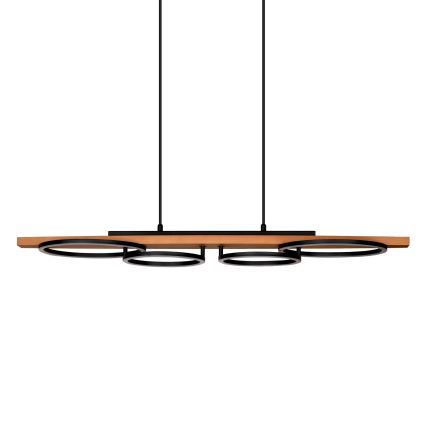 Lampadario LED sospeso su cavo MELISA LED/35W/230V, pino