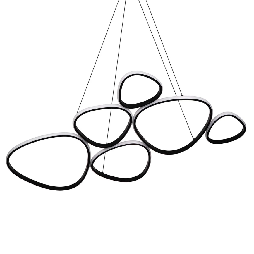 Lampadario LED sospeso su cavo PETRA LED/58W/230V 4000K nero