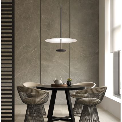 Lampadario LED sospeso su cavo ROSS LED/13W/230V nero/bianco