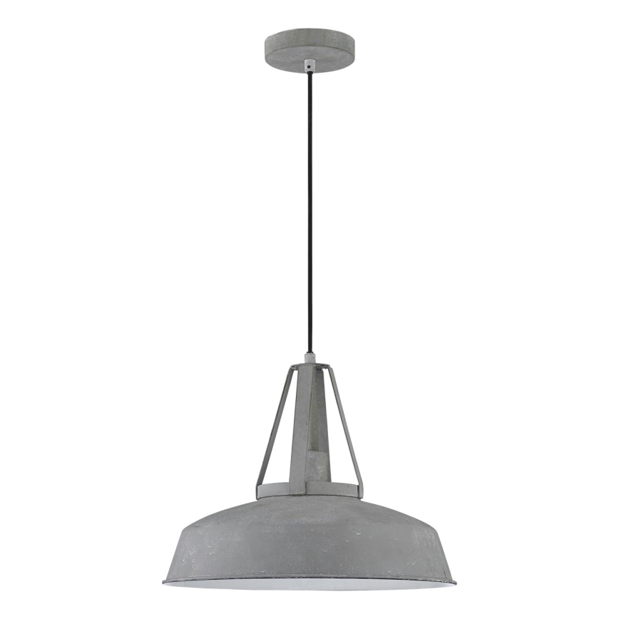 Lampadario LED sospeso su cavo RYAN 1xE27/60W/230V, grigio