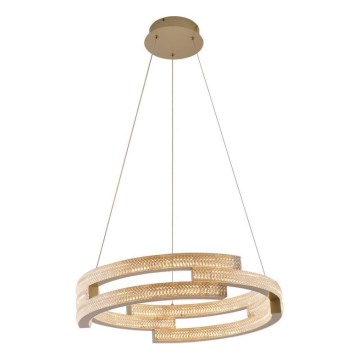 Lampadario LED sospeso su cavo TARJA LED/36W/230V 3000/4000/6000K Ø 60 cm oro