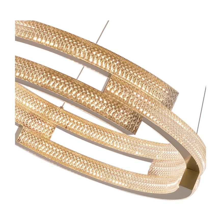 Lampadario LED sospeso su cavo TARJA LED/36W/230V 3000/4000/6000K Ø 60 cm oro