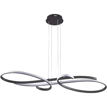 Lampadario LED sospeso su cavo VIOLIN LED/40W/230V, nero