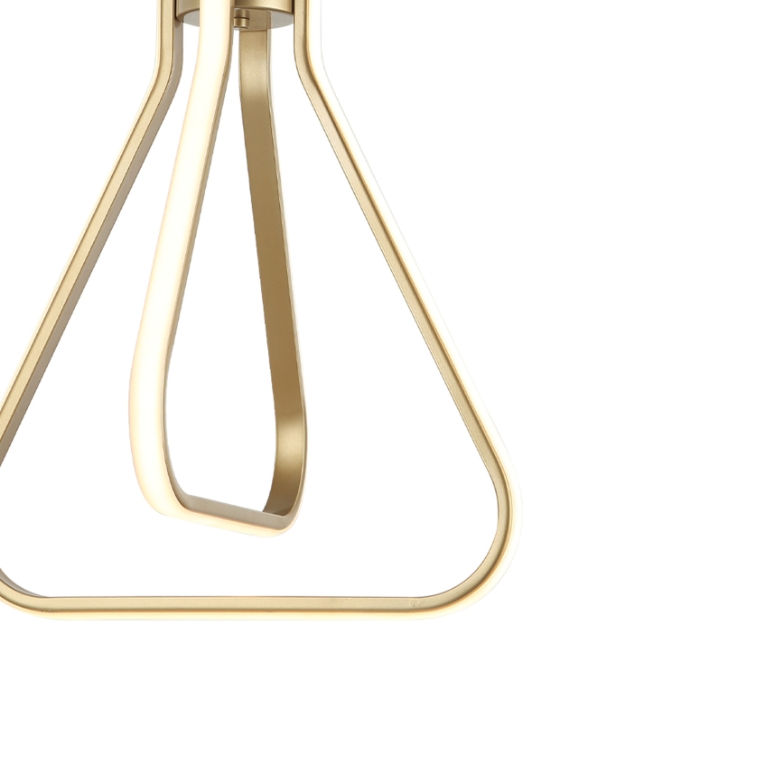 Lampadario LED sospeso ZING LED/19W/230V, finitura oro