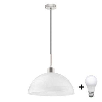 Lampadario LED su cavo 1xE27/60W/230V bianco