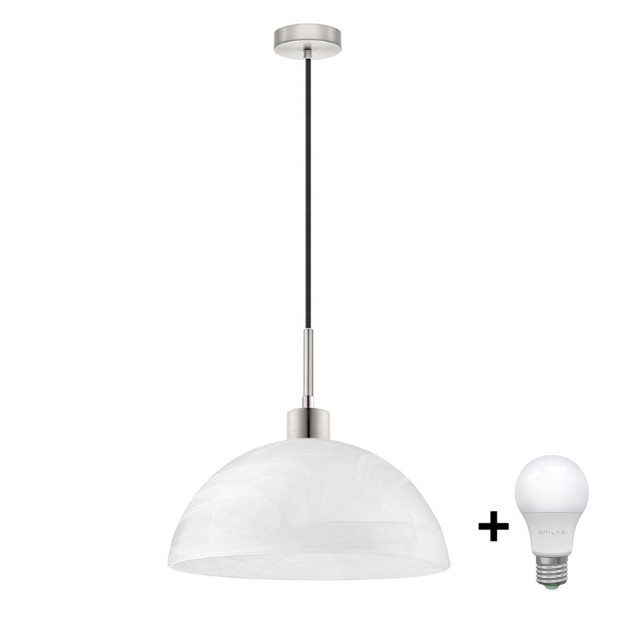 Lampadario LED su cavo 1xE27/60W/230V bianco