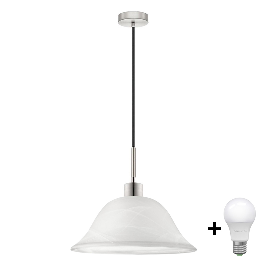 Lampadario LED su cavo 1xE27/60W/230V bianco