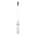 Lampadario LED su cavo AMBIENTE, 6W, 230V, 3000/4000/6000K (temperatura colore selezionabile), finitura cromo lucido