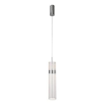 Lampadario LED su cavo AMBIENTE, 6W, 230V, 3000/4000/6000K (temperatura colore selezionabile), finitura cromo lucido
